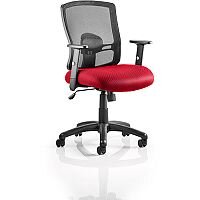 Portland Mesh Back Task Operator Office Chair Cherry Red Portland Mesh Back Task Operator Office Chair Cherry Red