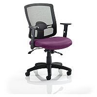 Portland II Mesh Back Task Operator Office Chair Purple