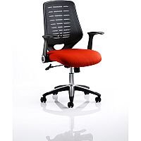 Relay Task Operator Office Chair Black Back Pimento Rustic Orange Relay Task Operator Office Chair Black Back Pimento Rustic Orange