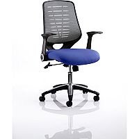 Relay Task Operator Office Chair Silver Back Serene Blue Relay Task Operator Office Chair Silver Back Serene Blue