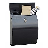 Phoenix Curvo MB0112KB Top Loading Mail Box in Black with Key Lock Black Phoenix Curvo MB0112KB Top Loading Mail Box in Black with Key Lock Black