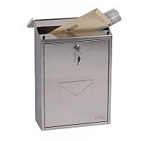 Phoenix Villa MB0114KS Front Loading Mail Box in Stainless Steel with Key Lock Phoenix Villa MB0114KS Front Loading Mail Box in Stainless Steel with Key Lock