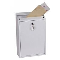 Phoenix Villa MB0114KW Top Loading Mail Box in White with Key Lock Phoenix Villa MB0114KW Top Loading Mail Box in White with Key Lock