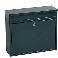 Phoenix Correo MB0118KG Front Loading Mail Box in Green with Key Lock Green Phoenix Correo MB0118KG Front Loading Mail Box in Green with Key Lock Green