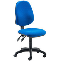 Eclipse II Lever Task Operator Office Chair With No Arms Blue - Weight Capacity: 120kg - Usage: 8 hours a day