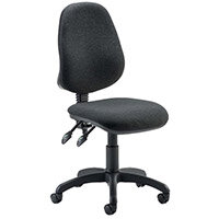 Eclipse II Lever Task Operator Office Chair With No Arms Charcoal - Weight Capacity: 120kg - Usage: 8 hours a day