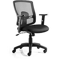 Portland Task Operator Office Chair Black Mesh With Arms Portland Task Operator Office Chair Black Mesh With Arms