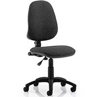 Eclipse I Task Operator Office Chair With No Arms Charcoal - Weight Capacity: 120kg - Usage: 8 hours a day