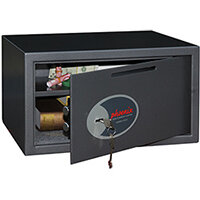 Phoenix Vela Deposit Home & Office SS0803KD Size 3 Security Safe with Key Lock Metalic Graphite 34L Phoenix Vela Deposit Home & Office SS0803KD Size 3 Security Safe with Key Lock Metalic Graphite 34L