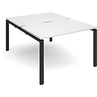 Adapt II starter units back to back 1200mm x 1600mm - black frame, white top Adapt II starter units back to back 1200mm x 1600mm - black frame, white top