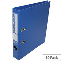 Rexel Colorado A4 Blue Mini Lever Arch File Plastic Pack 10 Rexel Colorado A4 Blue Mini Lever Arch File Plastic Pack 10