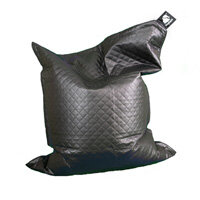 Elephant Junior Kids Size Bean Bag 1400x1100mm Urban Black Quilted Elephant Junior Kids Size Bean Bag 1400x1100mm Urban Black Quilted