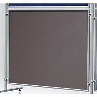 Double Sided Felt Notice Board 1200 x 1500mm Franken Eco Partition System Module Grey Double Sided Felt Notice Board 1200 x 1500mm Franken Eco Partition System Module Grey