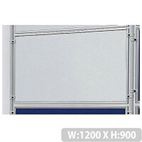 Double Sided Magnetic Whiteboard 1200 x 900mm Franken Eco Partition System Module Double Sided Magnetic Whiteboard 1200 x 900mm Franken Eco Partition System Module