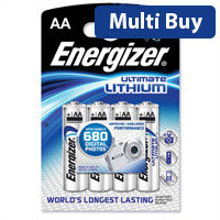 Energizer Ultimate AA Lithium Battery - Long-Lasting Power AAPK4 629611