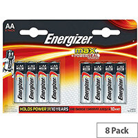 Energizer MAX E91 AA Alkaline Batteries (Pack of 8) Energizer MAX E91 AA Alkaline Batteries (Pack of 8)