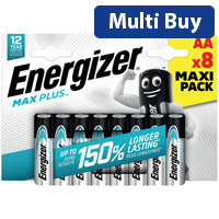 Energizer Max Plus AA Batteries - Pack of 10, Alkaline, High-Performance Power E303322300
