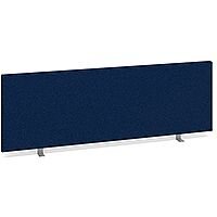 Straight Fabric Upholstered Office Desk Screen 1200mmx400mm - Blue