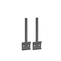 Universal Fabric Screen Return Desk Brackets  (Pair)