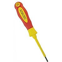 4.0mm x 100mm Faithfull Soft-Grip Slotted Tip VDE Screwdriver 4.0mm x 100mm Faithfull Soft-Grip Slotted Tip VDE Screwdriver