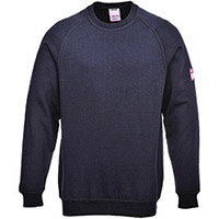 Portwest FR12 FR Antistatic Sweatshirt Navy Medium