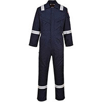 Portwest FR21 FR Antistatic Coverall Navy Large (Regular Fit)