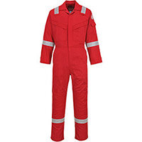 Portwest FR21 FR Antistatic Coverall Red Small (Regular Fit)