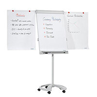 Franken DeLuxe Magnetic Mobile Flipchart Easel with 2 Extension Arms FC81 Franken DeLuxe Magnetic Mobile Flipchart Easel with 2 Extension Arms FC81