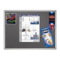 Franken Grey Felt Pin Board PRO Aluminium Frame 1800x900mm PT830712 Franken Grey Felt Pin Board PRO Aluminium Frame 1800x900mm PT830712