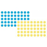 Franken Self-adhesive Marker Points 19mm dia Blue and Yellow Pack of 1040 Franken Self-adhesive Marker Points 19mm dia Blue and Yellow Pack of 1040