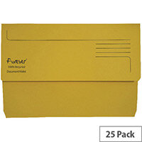 Guildhall Forever Bright Yellow Document Wallet Pack of 25 211/5003 Guildhall Forever Bright Yellow Document Wallet Pack of 25 211/5003