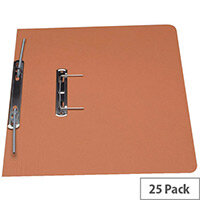 Guildhall Orange Heavyweight Spiral File Foolscap Pack of 25 Guildhall Orange Heavyweight Spiral File Foolscap Pack of 25
