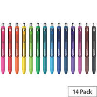 Papermate Inkjoy Gel Retractable Assorted Pack of 14 1985481 Papermate Inkjoy Gel Retractable Assorted Pack of 14 1985481