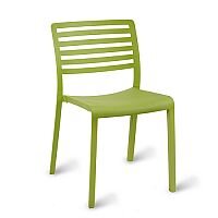 Sophie Outdoor Stacking Side Chair Green Olive