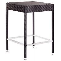 Geneva Square Black Weave Outdoor High Poseur Table Geneva Square Black Weave Outdoor High Poseur Table