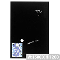 Franken Glass Magnetic Board 1500x1200mm Black GT15012010 Franken Glass Magnetic Board 1500x1200mm Black GT15012010