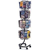 Safco Rotating Mobile Floor-Standing Wire Brochure Display Unit 32 Compartment DL Charcoal 4128CH Safco Rotating Mobile Floor-Standing Wire Brochure Display Unit 32 Compartment DL Charcoal 4128CH
