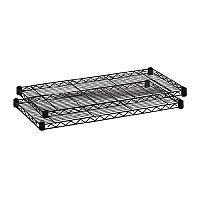 Safco Wire Commercial Shelving Extra Shelves W1219mm Pack of 2 5242BL Safco Wire Commercial Shelving Extra Shelves W1219mm Pack of 2 5242BL