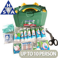Classroom First Aid School Green Box HSA Kit Wall Mounted 1-10 Person Classroom First Aid School Green Box HSA Kit Wall Mounted 1-10 Person
