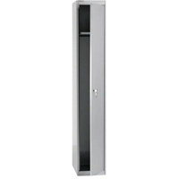 Bisley 1 Door Steel Locker Goose Grey W305xD305xH1802mm 5 Year Warranty