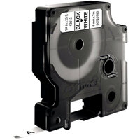 Dymo D1 Tape 43613, 6mm x 7m, Black on White (S0720780) - High-Contrast Labels for Easy Readability