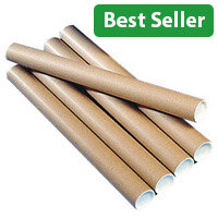 Mailing Tubes For Documents Up To A2 Size 450x50mm Brown Pack of 25