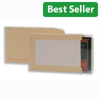 C4 Hard Backed Envelopes Peel and Seal Manilla Pack 125 5 Star