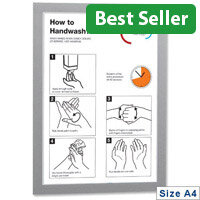 Durable Magaframe A4 Self Adhesive Silver 487223 Pack2