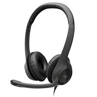 Logitech H390 USB Headset with Noise-Canceling Mic - Wired