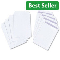 White Box C5 Envelopes Pocket Self Seal 100gsm White Pack 500
