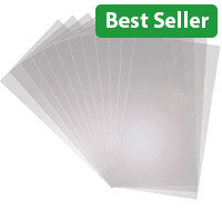 Q-Connect A4 Binding Comb Covers - Pack of 250 - 150 Micron - Transparent for Professional Document Binding KF24010