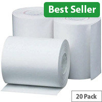 57x38mm Thermal Till Rolls – Pack of 20 | Receipt Paper for Chip & Pin, POS & Credit Card Machines (THM573812)