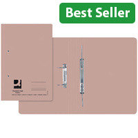 Q-Connect Transfer File Foolscap/A4 35mm Capacity Buff Pack 25