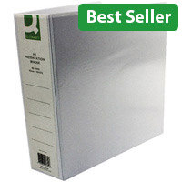 Q-Connect Presentation 4D-Ring Binder 65mm A4 White Pack 6 